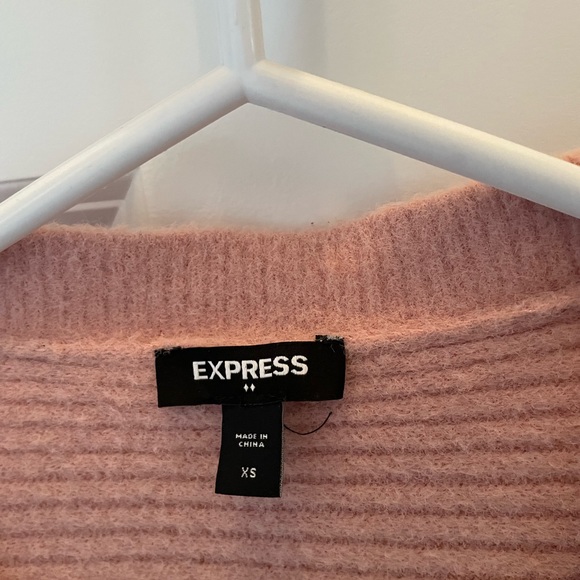 Express pink sweater- size XS - Picture 2 of 2